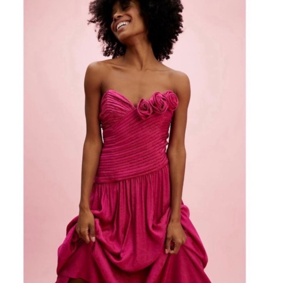 Free People Make An Entrance Maxi Dress Pink NWT